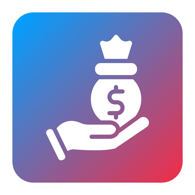 Imagen vectorial del icono del préstamo personal Se puede utilizar para el préstamo