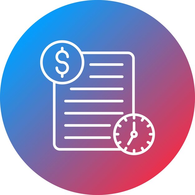 Imagen vectorial de icono de préstamo de término Se puede utilizar para Finanzas