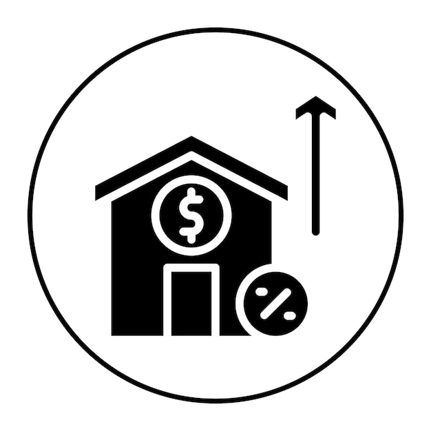 Imagen vectorial del icono Préstamo a Valor Se puede utilizar para Crédito y Préstamo