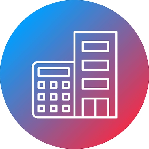 Imagen vectorial del icono de presupuesto del hotel Se puede utilizar para la gestión del hotel