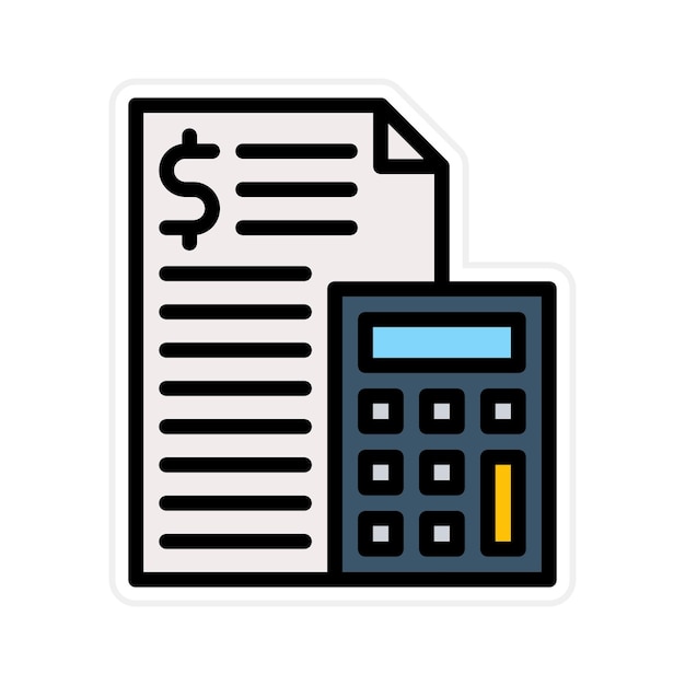Imagen vectorial del icono del presupuesto Se puede usar para Adventure