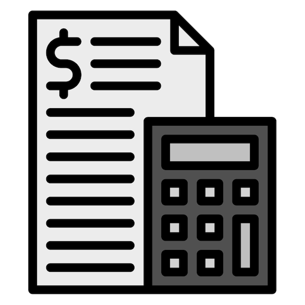 Imagen vectorial del icono del presupuesto Se puede usar para Adventure