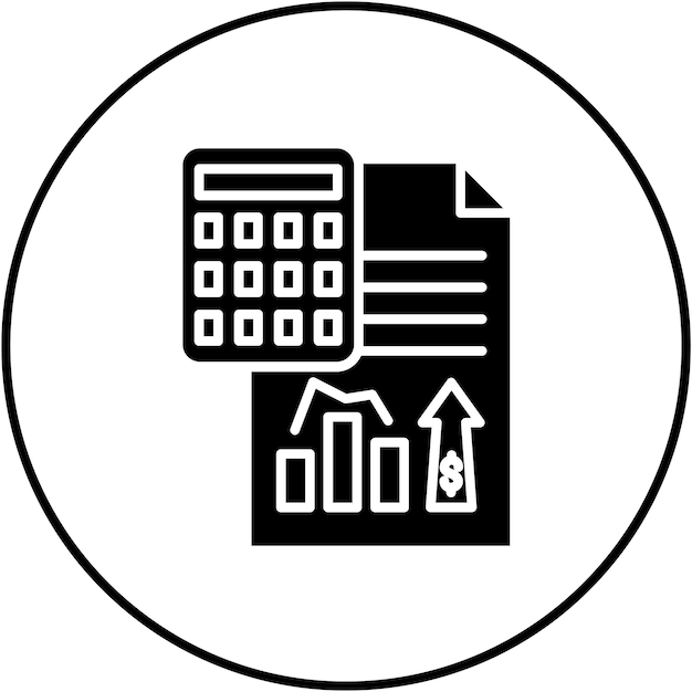 Imagen vectorial del icono del presupuesto Se puede utilizar para la economía empresarial