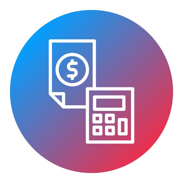 Imagen vectorial del icono del presupuesto Se puede utilizar para eventos de premios