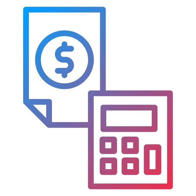 Imagen vectorial del icono del presupuesto Se puede utilizar para eventos de premios