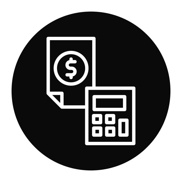 Imagen vectorial del icono del presupuesto Se puede utilizar para eventos de premios