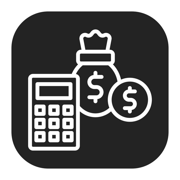 Imagen vectorial del icono del presupuesto Se puede utilizar para reuniones de negocios