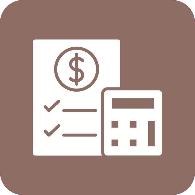 Imagen vectorial del icono del presupuesto Se puede utilizar para la vida familiar