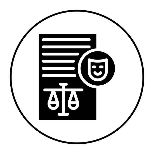 Imagen vectorial de icono de pretexto Se puede utilizar para la investigación de delitos