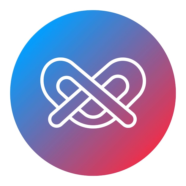 Imagen vectorial del icono del pretzel Se puede usar para el Oktoberfest