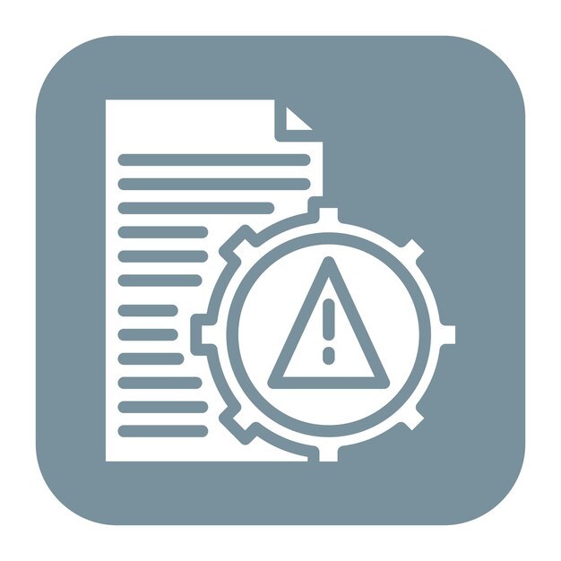 Imagen vectorial del icono de prevención de riesgos Puede utilizarse para la gestión de riesgos