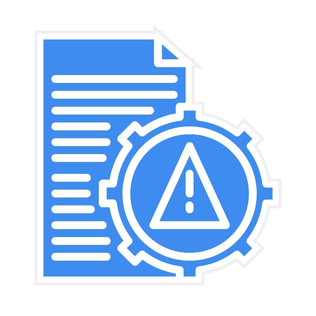 Vector imagen vectorial del icono de prevención de riesgos puede utilizarse para la gestión de riesgos