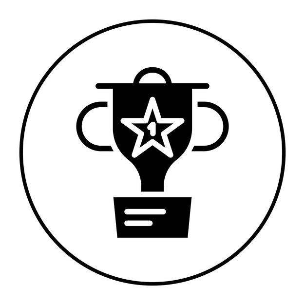 Imagen vectorial del icono del primer premio Se puede utilizar para eventos de premios