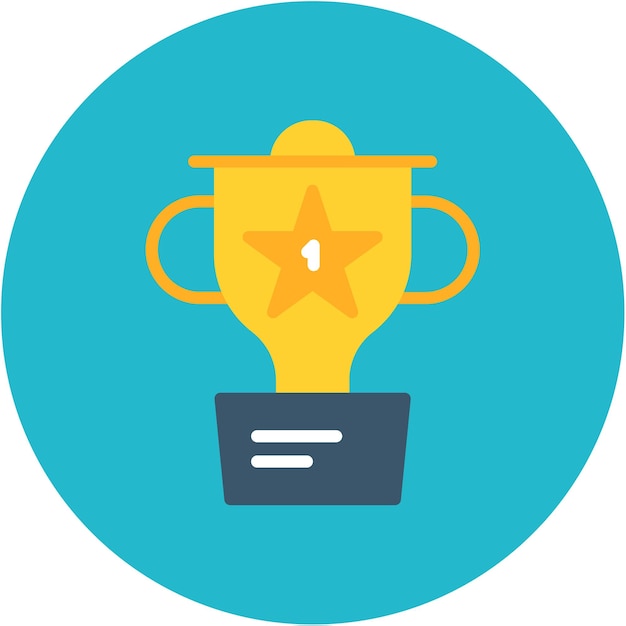 Imagen vectorial del icono del primer premio Se puede utilizar para eventos de premios