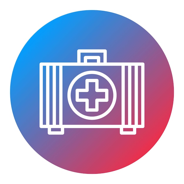 Imagen vectorial del icono de primeros auxilios Puede utilizarse para la gestión de riesgos