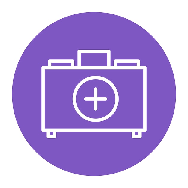 Imagen vectorial del icono de primeros auxilios Puede utilizarse para la guardería