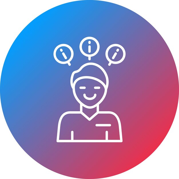 La imagen vectorial del icono del problema se puede utilizar para las habilidades de la vida
