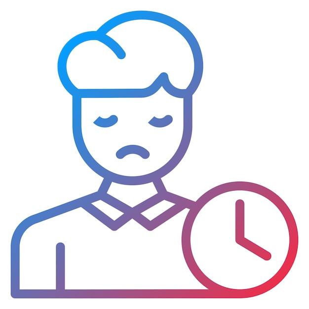Imagen vectorial del icono de problemas del sueño Se puede usar para el TDAH