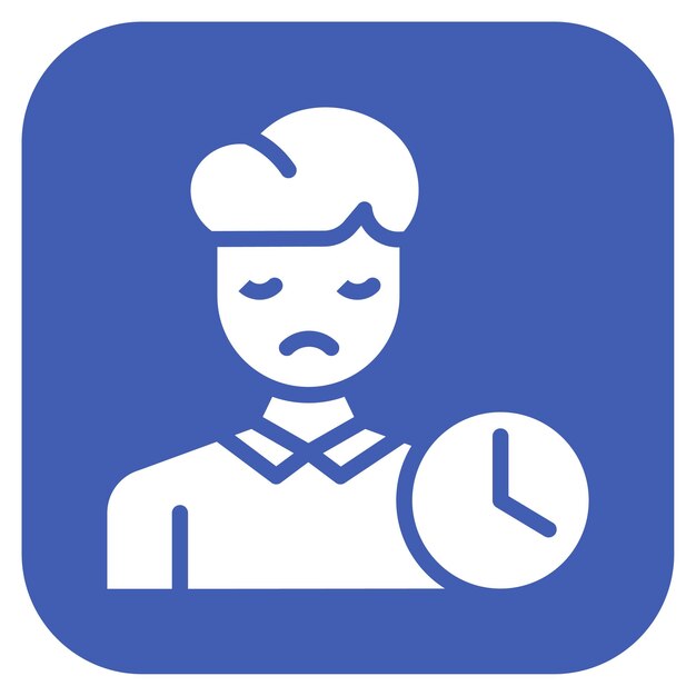Imagen vectorial del icono de problemas del sueño Se puede usar para el TDAH