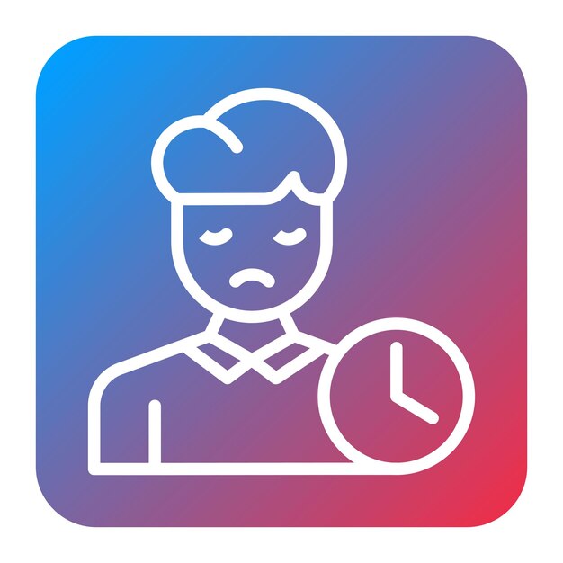 Imagen vectorial del icono de problemas del sueño Se puede usar para el TDAH