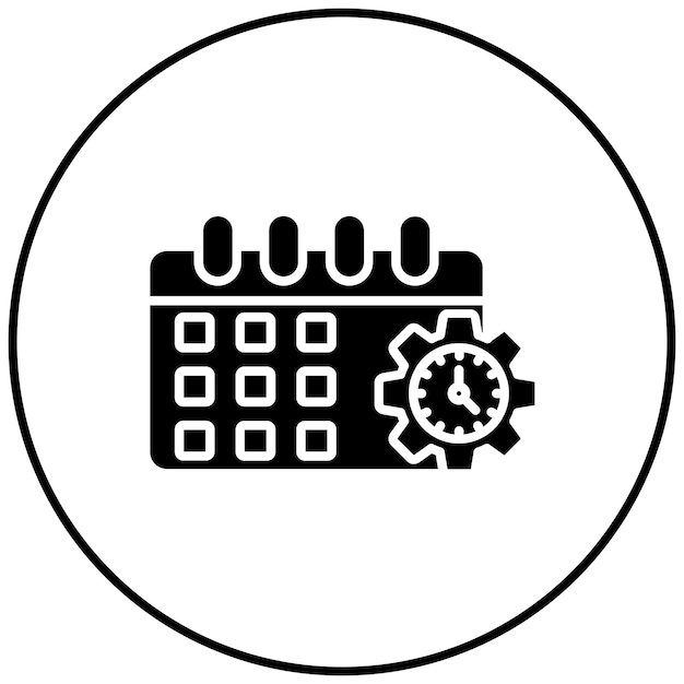 Imagen vectorial del icono del procedimiento de programación se puede utilizar para el comercio electrónico médico