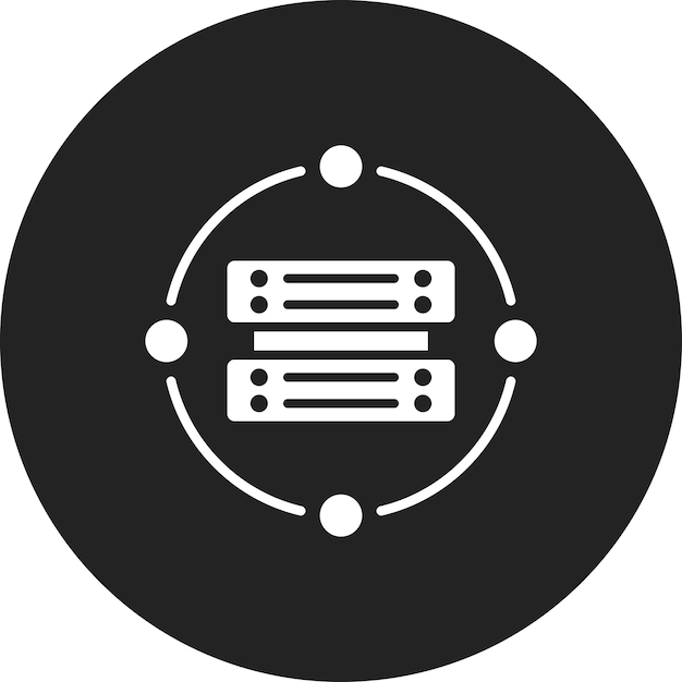 Imagen vectorial de icono de procesamiento de datos Se puede utilizar para Big Data