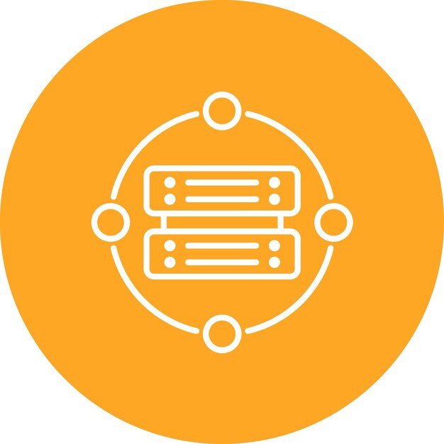 Imagen vectorial de icono de procesamiento de datos Se puede utilizar para Big Data