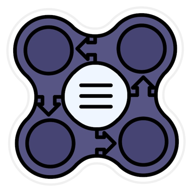 La imagen vectorial del ícono del proceso de flexión circular se puede utilizar para la infografía