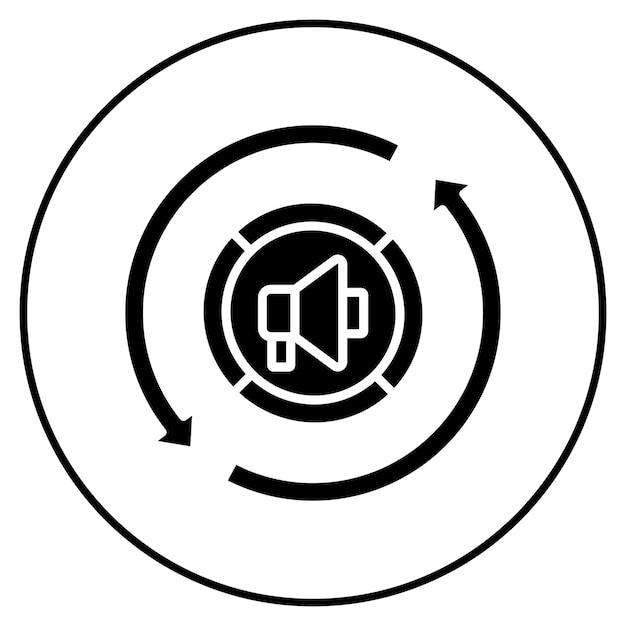 Imagen vectorial del ícono de proceso de marketing Se puede utilizar para la tecnología de marketing