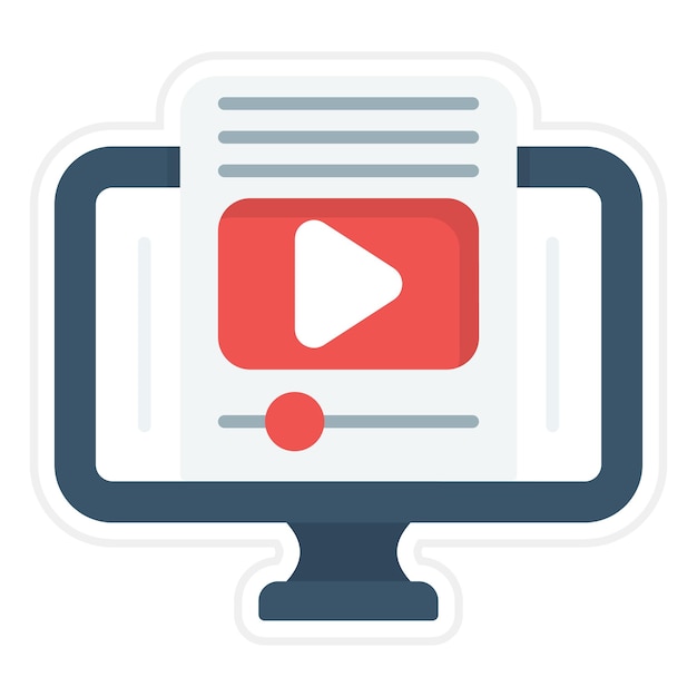 Imagen vectorial de icono de producción de contenido Se puede utilizar para la Agencia de Medios Sociales