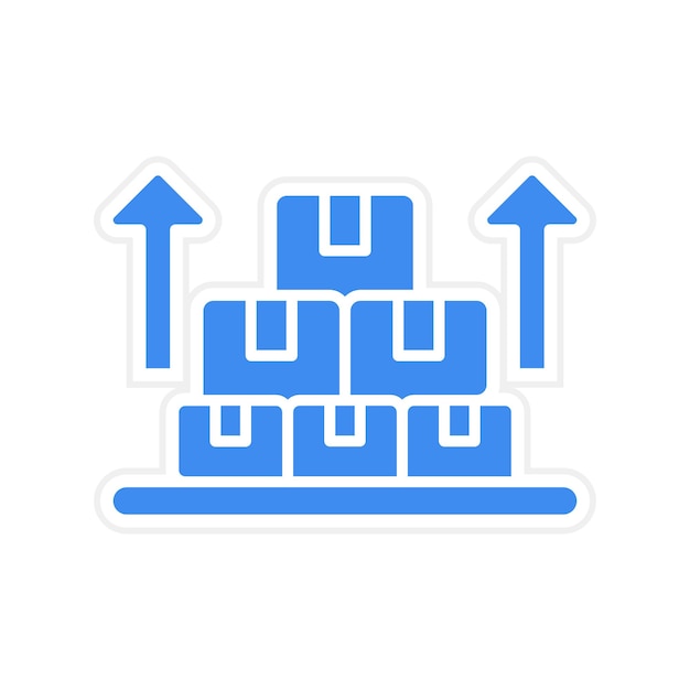 Imagen vectorial del icono de producción Puede utilizarse para Factory