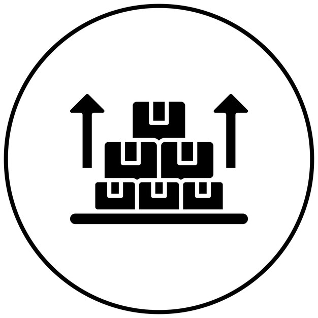 Imagen vectorial del icono de producción Puede utilizarse para Factory