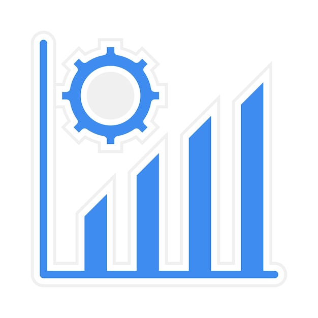 Imagen vectorial de icono de Productividad Aumentada Se puede usar para Cyberpunk