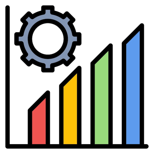 Imagen vectorial de icono de Productividad Aumentada Se puede usar para Cyberpunk