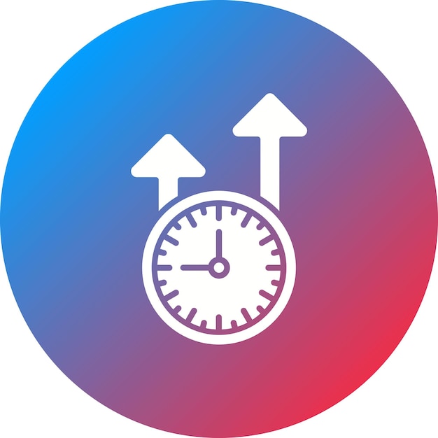 Imagen vectorial del icono de productividad Se puede utilizar para Factory