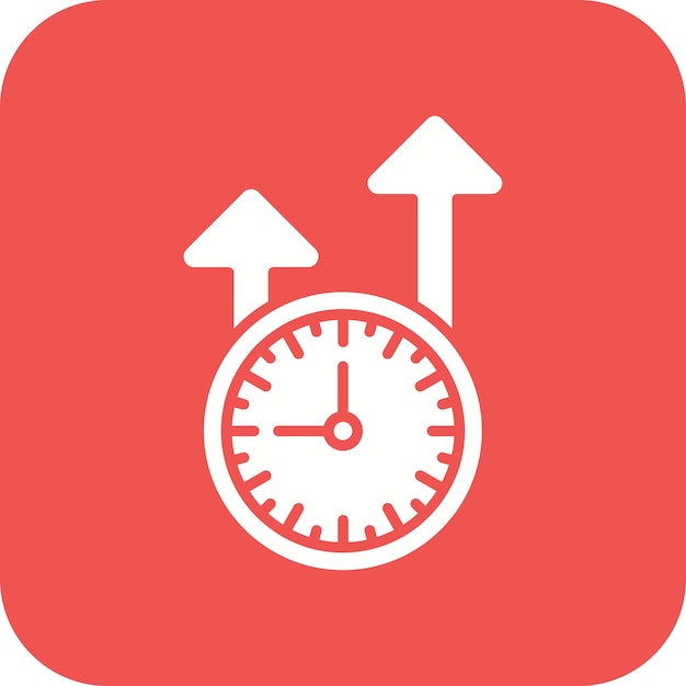 Imagen vectorial del icono de productividad Se puede utilizar para Factory
