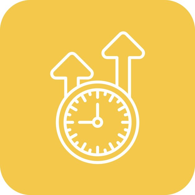 Imagen vectorial del icono de productividad Se puede utilizar para Factory