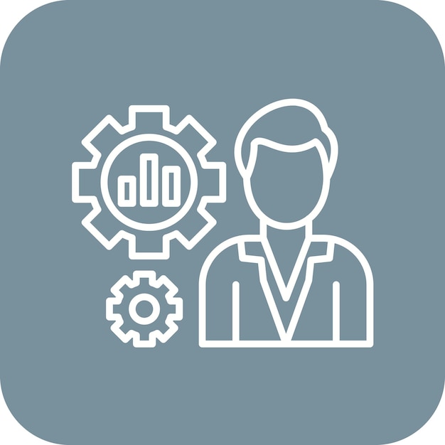 Vector imagen vectorial del icono de productividad se puede utilizar para la formación empresarial