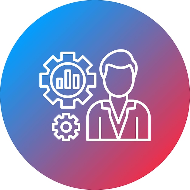 Imagen vectorial del icono de productividad Se puede utilizar para la formación empresarial