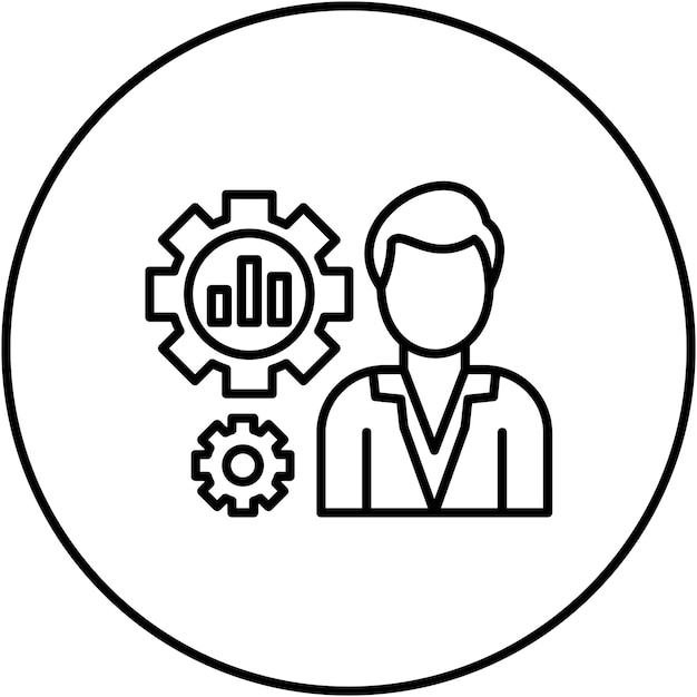 Imagen vectorial del icono de productividad Se puede utilizar para la formación empresarial