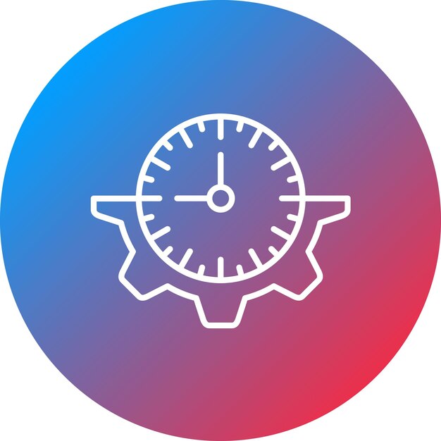 Imagen vectorial del icono de productividad Se puede utilizar para negocios basados en el hogar