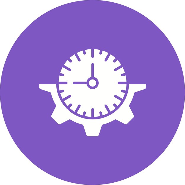 Imagen vectorial del icono de productividad Se puede utilizar para negocios basados en el hogar