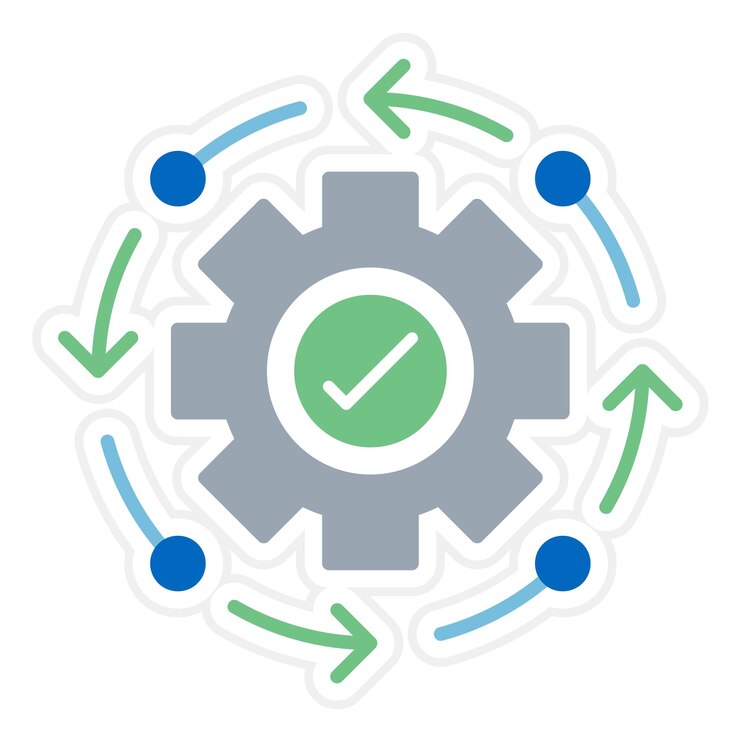 Vector imagen vectorial del icono de productividad se puede utilizar para no código