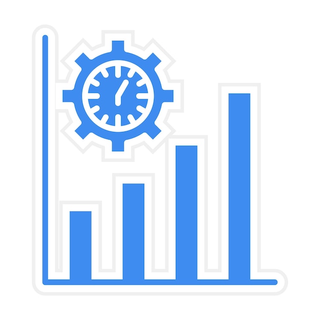 Imagen vectorial del icono de productividad Se puede utilizar para la productividad