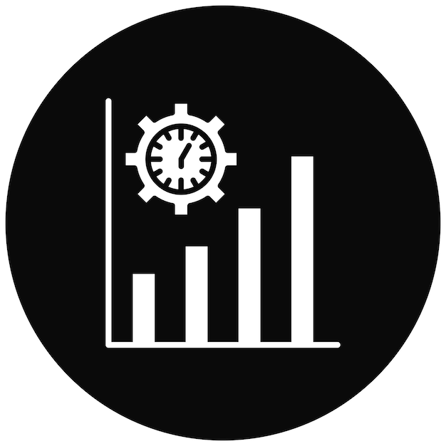 Imagen vectorial del icono de productividad Se puede utilizar para la productividad