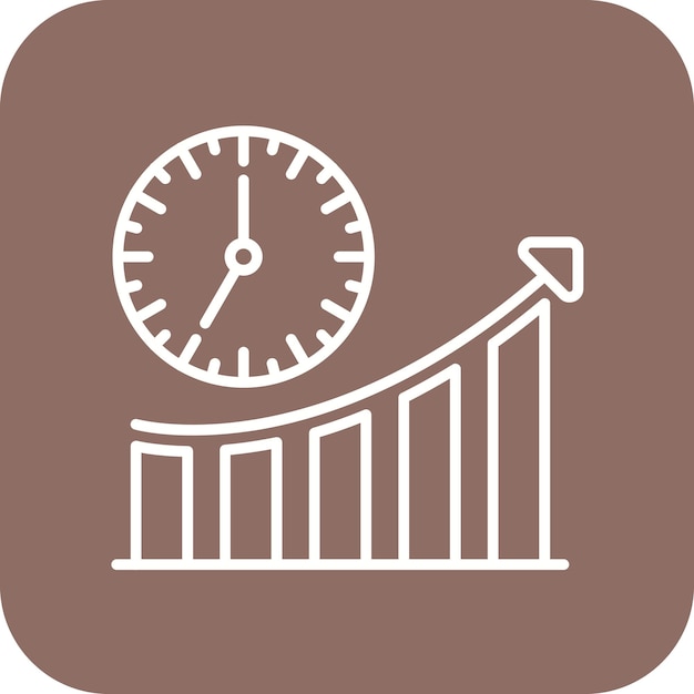 Imagen vectorial del icono de productividad Se puede utilizar para Recursos Humanos
