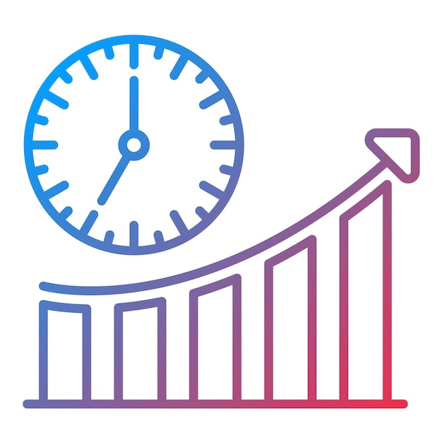 Imagen vectorial del icono de productividad Se puede utilizar para Recursos Humanos