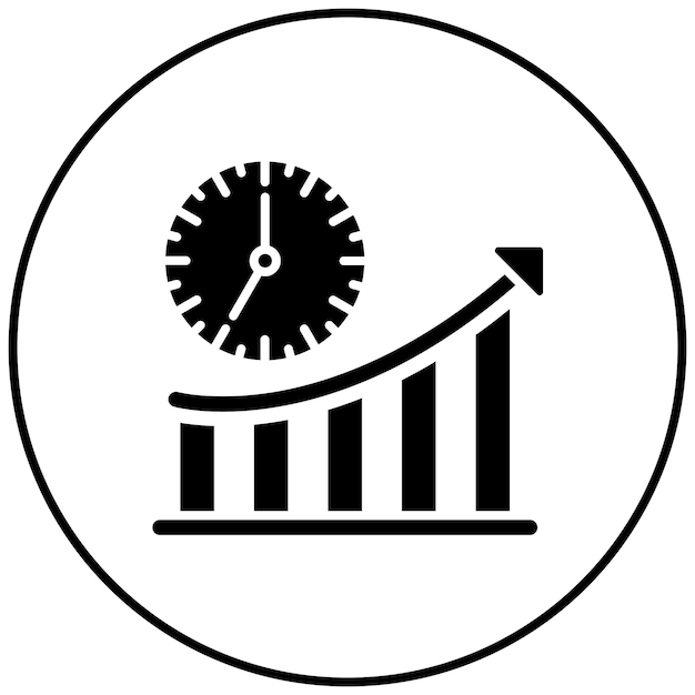 Imagen vectorial del icono de productividad Se puede utilizar para Recursos Humanos