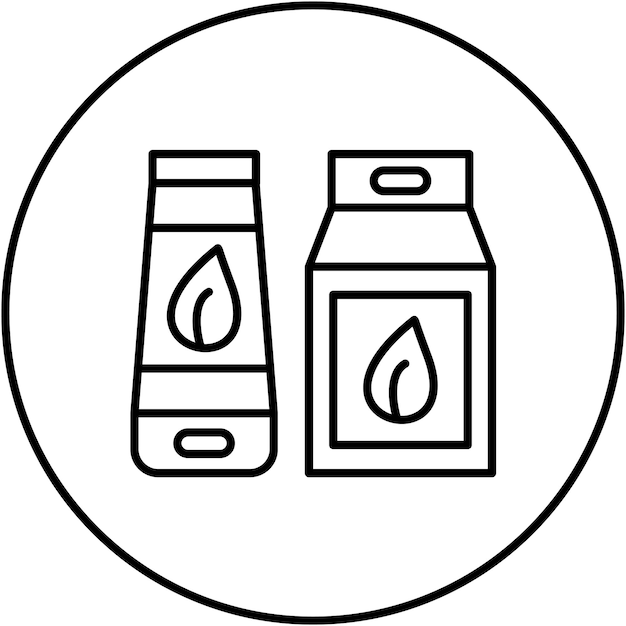 Imagen vectorial de icono de producto natural Puede utilizarse para productos ecológicos