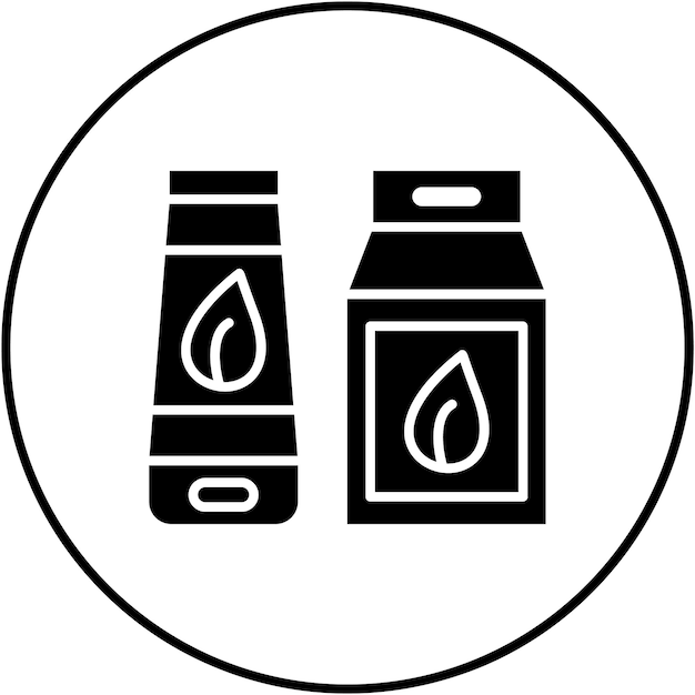 Imagen vectorial de icono de producto natural Puede utilizarse para productos ecológicos
